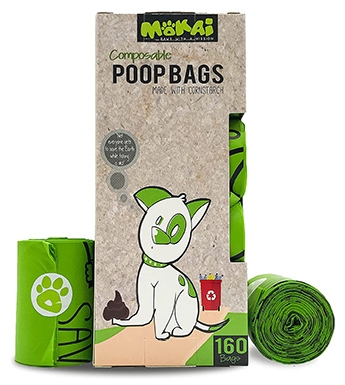 MOKAI Compostable and Biodegradable Dog Poop Bags