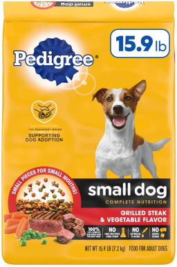 Pedigree Small Breed Adult Dry Dog Food, Chicken & Steak