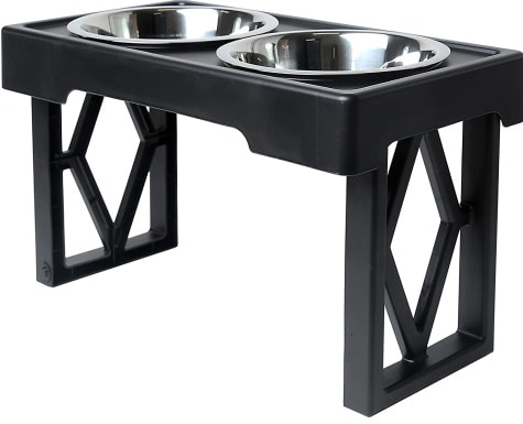 Pet Zone Designer Diner Adjustable Elevated Dog Bowls