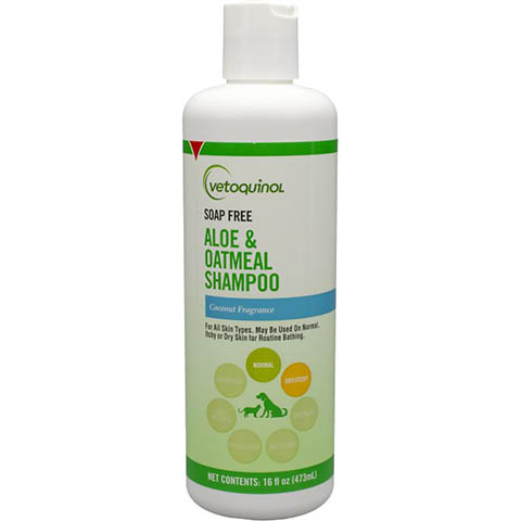 Vetoquinol Itchy Dry Skin Aloe & Oatmeal Soap-Free Dog & Cat Shampoo