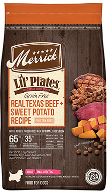 Merrick Lil' Plates Grain-Free Small Breed Dry Dog Food Real Texas Beef + Sweet Potato Recipe