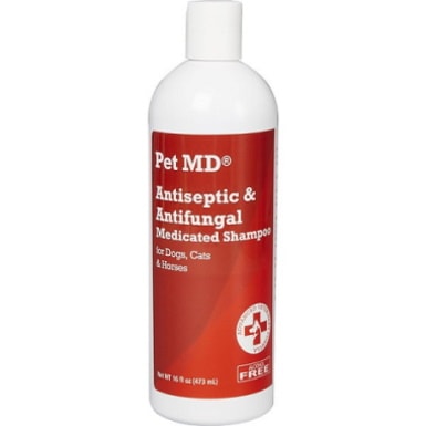 Pet MD Antiseptic & Antifungal Medicated Dog, Cat & Horse Shampoo
