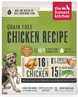 The Honest Kitchen Chicken Recipe Grain-Free Dehydrated Dog Food