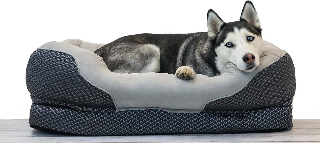 Barksbar Snuggly Sleeper Orthopedic Bolster Dog Bed With Removable Cover