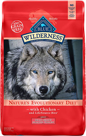 Blue Buffalo Wilderness High Protein, Natural Adult Small Breed Healthy Weight Dry Dog Food