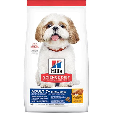 Hill's Science Diet Adult 7+ Small Bites Chicken Meal, Barley & Rice Recipe Dry Dog Food