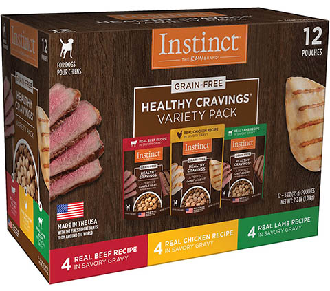 Instinct Healthy Cravings Grain-Free Cuts & Gravy Recipe Variety Pack Wet Dog Food Topper