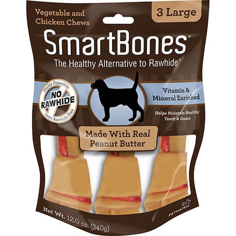 SmartBones Large Peanut Butter Chew Bones