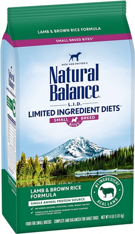Natural Balance Limited Ingredient Lamb & Brown Rice Small Breed Bites Recipe Dry Dog Food