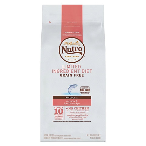 Nutro Limited Ingredient Diet Sensitive Support with Real Salmon + Lentils Grain-free Adult Dry Dog Food