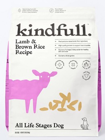 Lamb & Brown Rice Recipe Dry Dog Food - 5lbs - Kindfull™