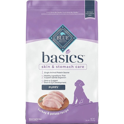 Blue Buffalo Basics Skin & Stomach Care Turkey & Potato Dry Puppy Food