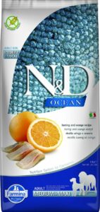 Farmina N&D Ocean Herring & Orange Medium & Maxi Adulto Grain-Free Dry Dog Food