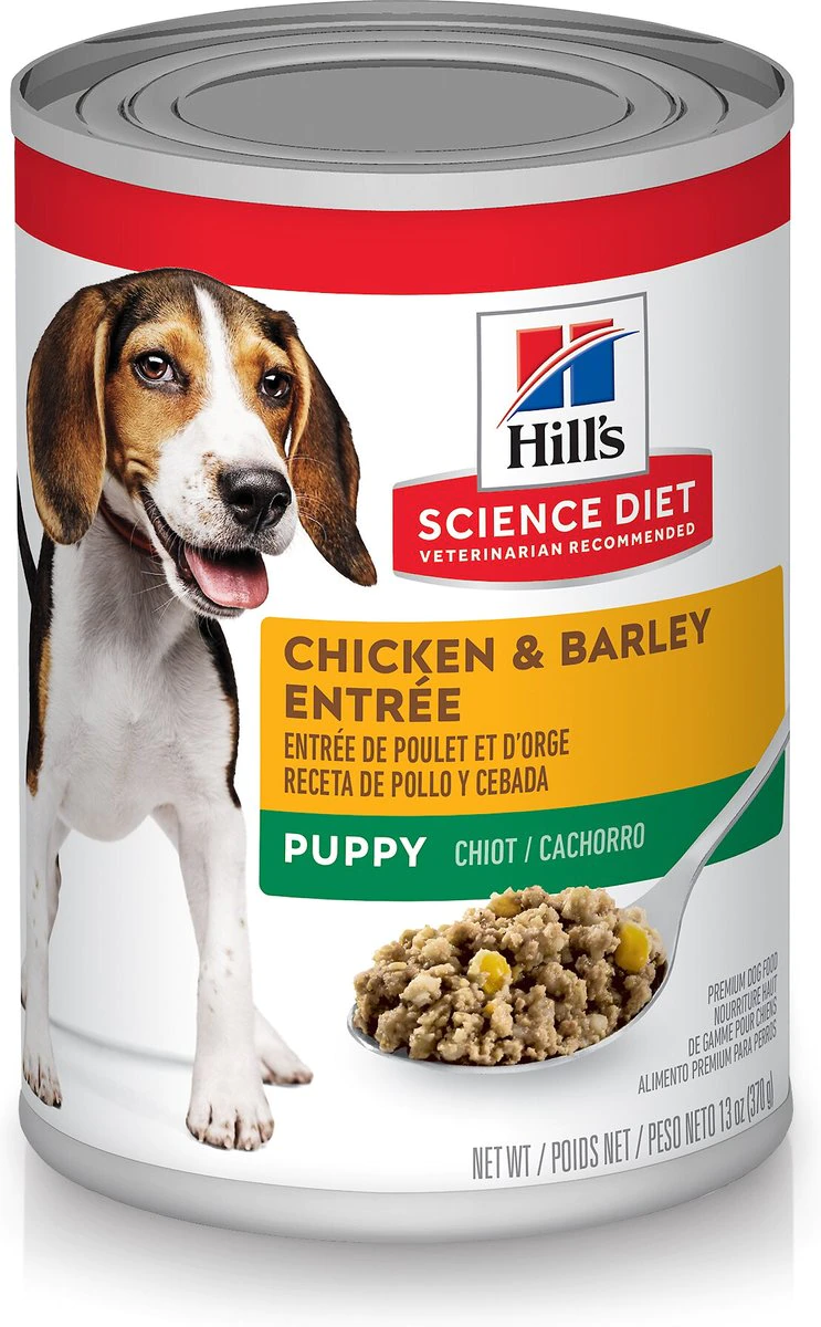 Hill’s Science Diet Puppy Chicken and Barley Canned Entree