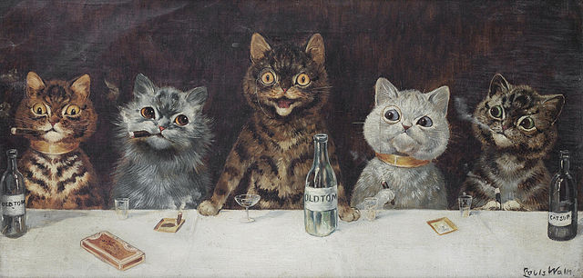 Louis Wain The bachelor party_Wikimedia Commons