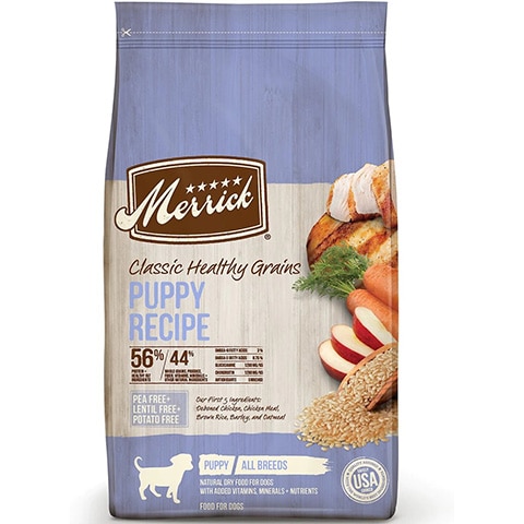 Merrick Classic Healthy Grains Comida seca para perros Receta para cachorros