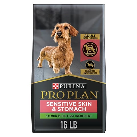 Purina Pro Plan Sensitive Skin and Sensitive Stomach Small Breed Dog Food, Rice & Salmon Formula