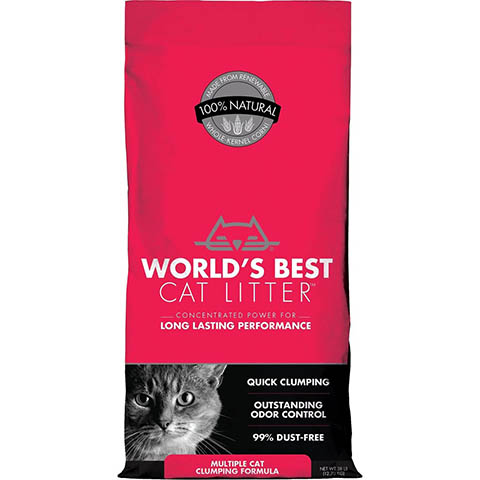World's Best Multi-Cat Unscented Corn Litter