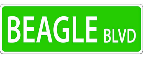 Beagle BLVD Sign