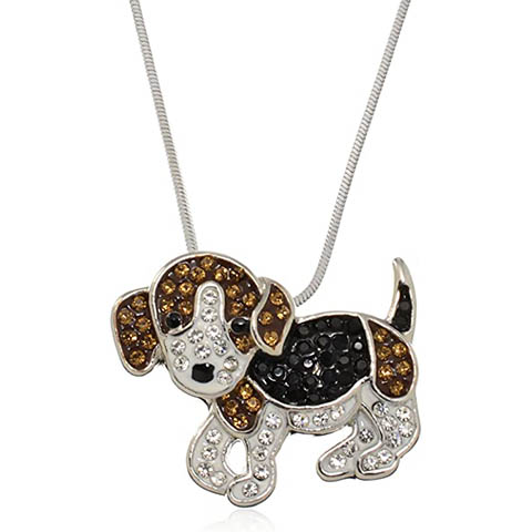 Beagle Puppy Dog Charm Necklace