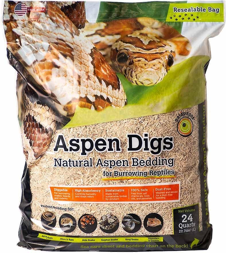 Galapagos Aspen Digs Natural Aspen Reptile Bedding