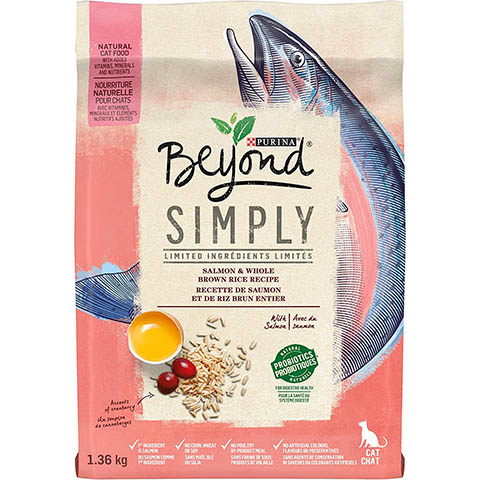 Purina Beyond Simply Natural Dry Cat Food, Salmon & Whole Brown Rice