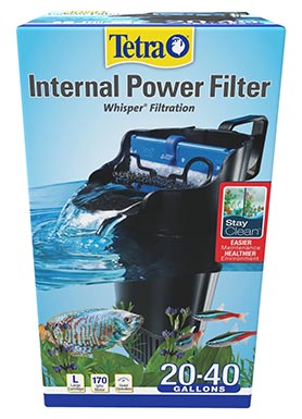 Tetra Whisper Internal Aquarium Power Filter with BioScrubber