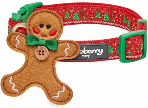 Blueberry Pet Christmas Holiday Adjustable Dog Collar