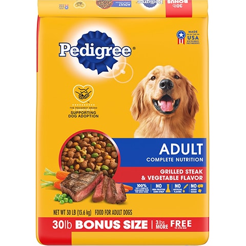 Pedigree Adult Complete Nutrition Grilled Steak & Vegetable Flavor Dry Dog Food