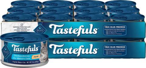 Blue Buffalo Tastefuls Mature Cat Pate Cat Food