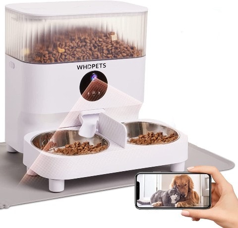 WHDPETS WiFi 5L Automatic Pet Feeder