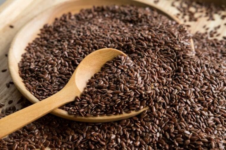 brown flaxseeds