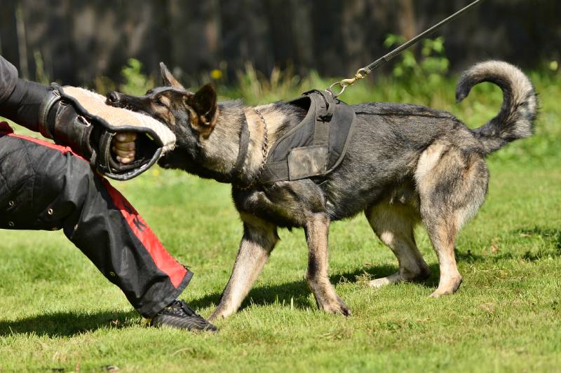 service dog undergoing training