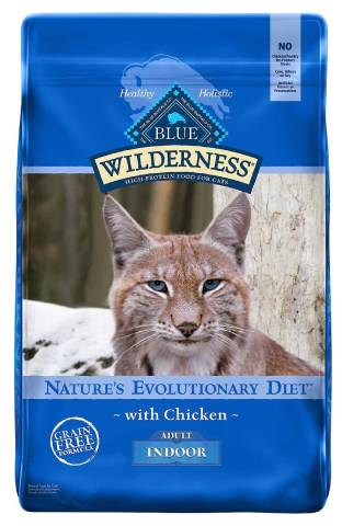 Blue Buffalo Wilderness Công thức gà trong nhà Thức ăn cho mèo khô không hạt