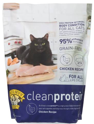 Tiến sĩ Elsey's cleanprotein Chicken Formula Thức ăn cho mèo khô không hạt
