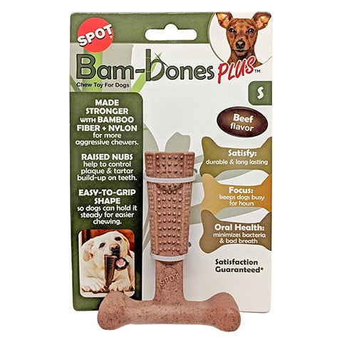 Ethical Pet Bam-Bones Plus Beef Tough Dog Chew Toy