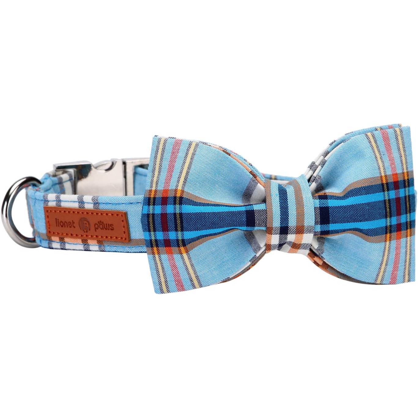 Lionet Paws Dog Collar with Bowtie