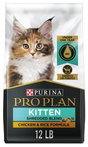 Thức ăn khô cho mèo Purina Pro Plan Kitten Shredded Blend Chicken & Rice Formula