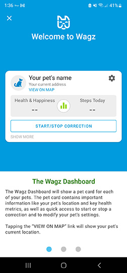 wagz app dashboard