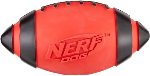 NERF Dog Classic Squeak Football Dog Toy