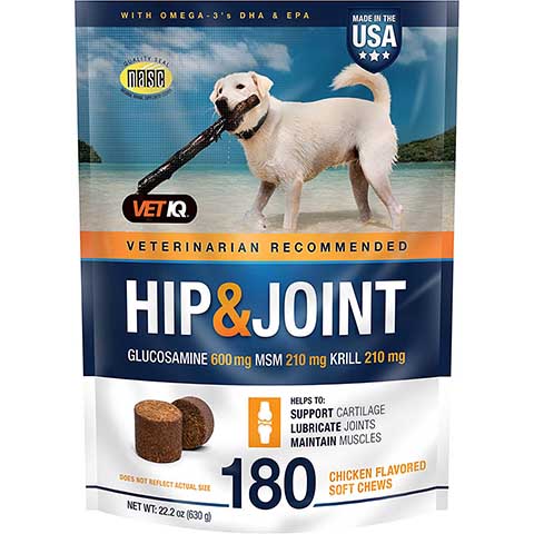 VetIQ Maximum Strength Hip & Joint Soft Chew Joint Supplement for Dogs