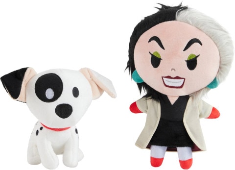 Disney Villains Cruella Deville and Dalmatian Toys