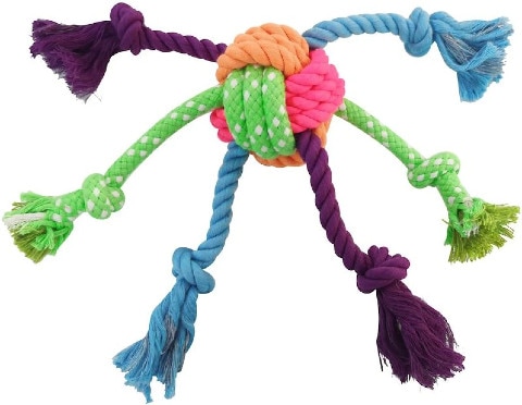 Frisco Colorful Ball Knot Rope Toy