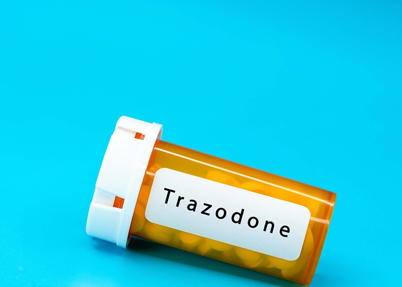a bottle of trazodone pills
