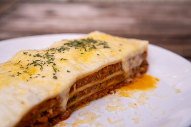 Lasagna on a Plate