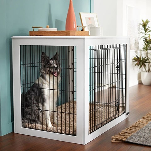 Frisco Double Door Furniture Style Dog Crate