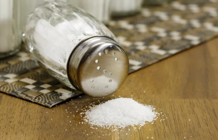 salt shaker on table