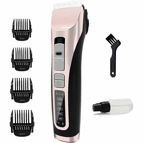 PATPET P730 Removable Blade Dog & Cat Hair Grooming Clipper, Rose Gold