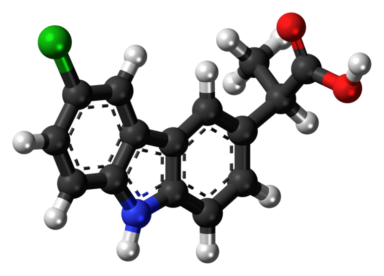 Bola de molécula de carprofeno