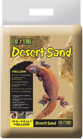 Exo Terra Desert Sand Terrarium Reptile Substrate Yellow